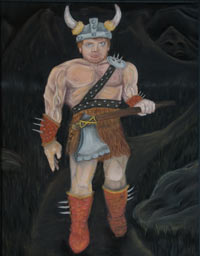 Painting of Andy for the movie DungeonCrawl