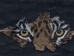 Animals painted on leaves